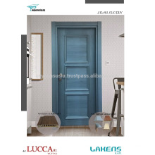 Puerta interior moldurada de lujo de Patina de color azul oscuro